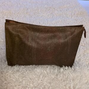 Etro Leather Zip Pouch